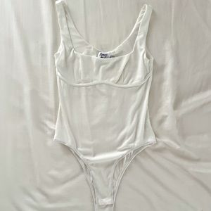 Princess Polly Crosby Bodysuit White